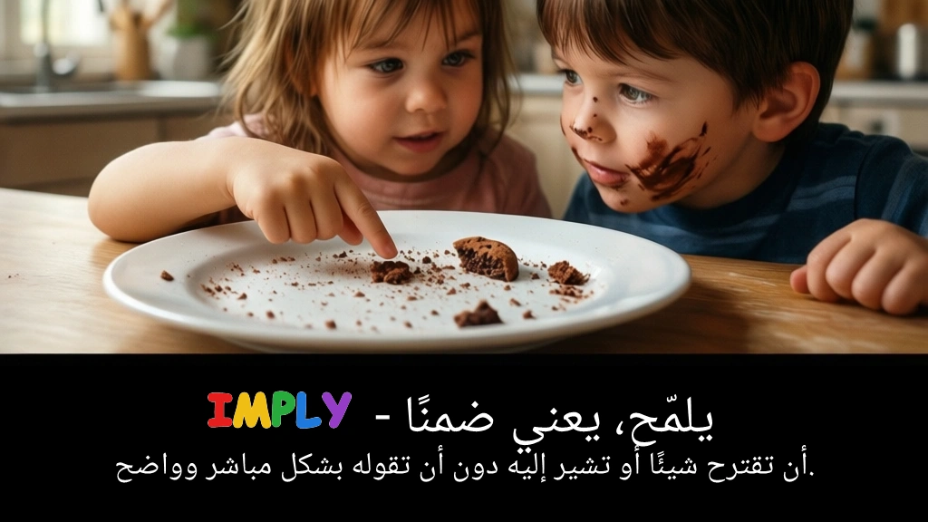 Arabic Illustration for imply
